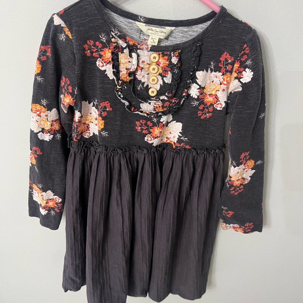 Size 6 MATILDA JANE Dress in Dark grey/black